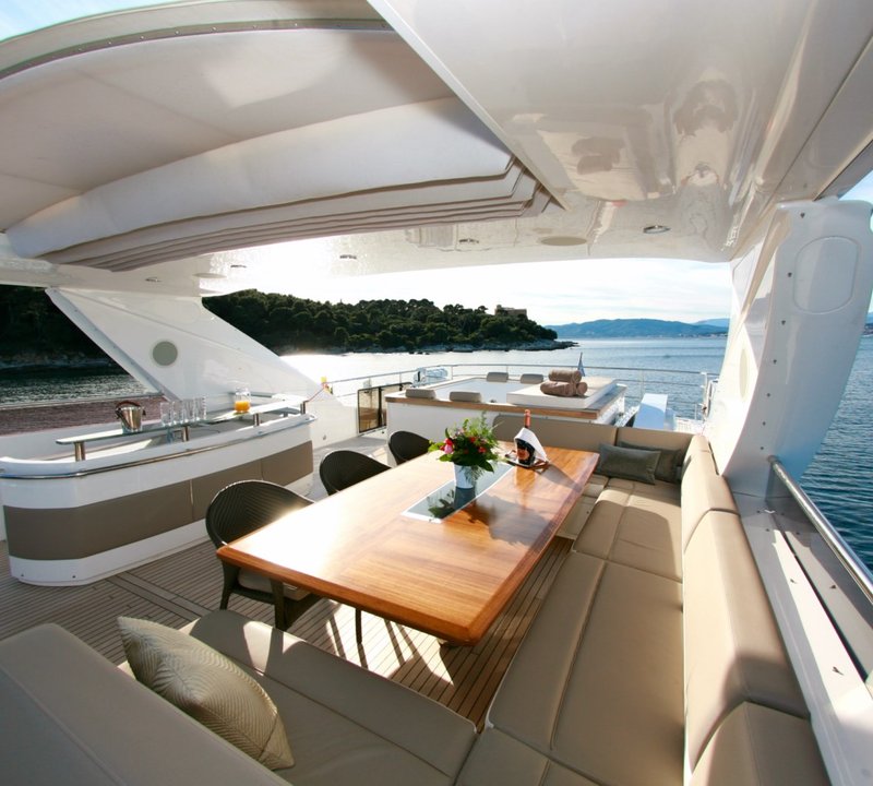 Motor yacht LADY BEATRICE - Sundeck Dining