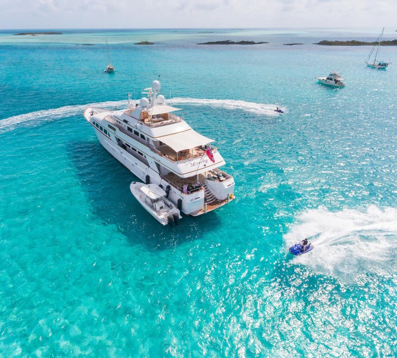 Palmer Johnson Motor Yacht LADY J - Aerial Shot