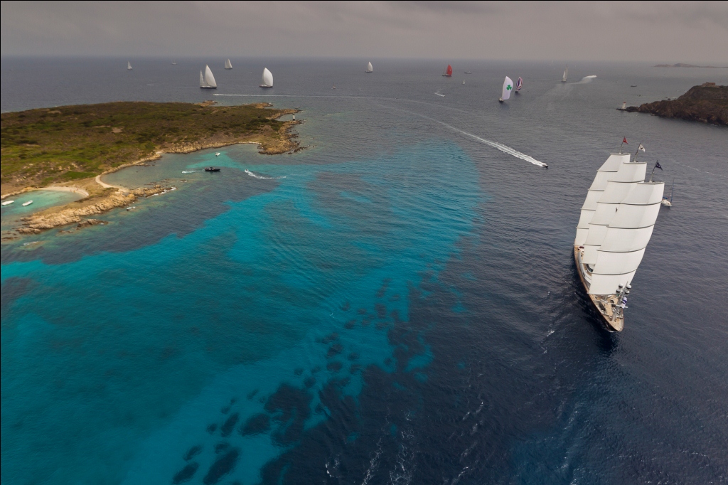 Perini Navi Cup in 2011 held in Porto Cervo, Italy - Yacht Maltese Falcon