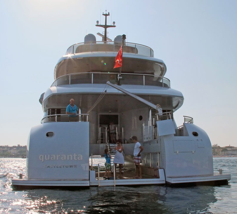Quaranta Yacht - aft view