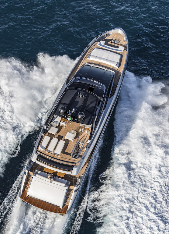 RIVA 100 Corsaro Aerial View - Sistership To Unknown