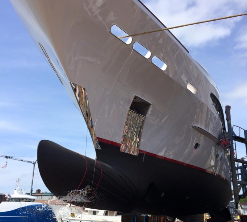Re-launch of 44m Heesen charter yacht SEVEN SINS - Photo credit to Balk Shipyard