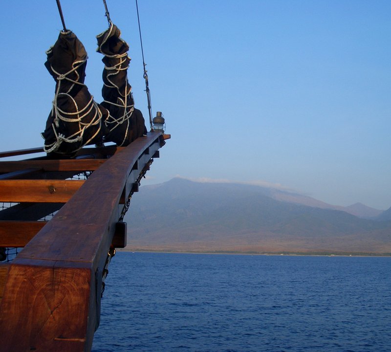 Relaxing Sunset On Board SI DATU BUA