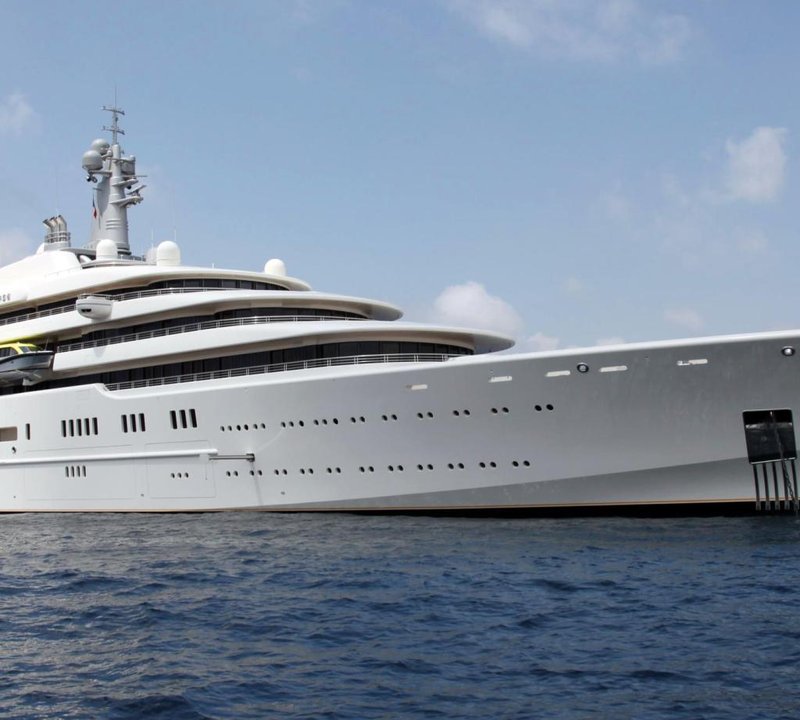 Yacht Eclipse Moored In Antibes