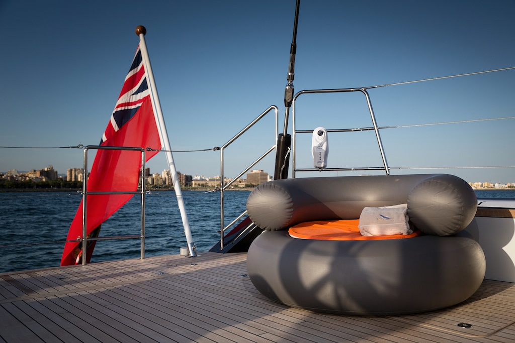 Royal Huisman S:Y Sea Eagle - Photo by Carlo Baroncini Photography - Beach Deck Detail