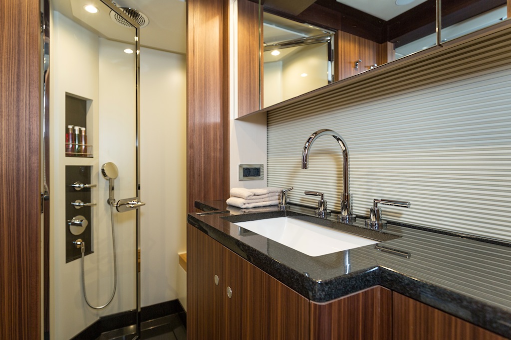 Royal Huisman S:Y Sea Eagle - Photo by Carlo Baroncini Photography - Owner Bathroom
