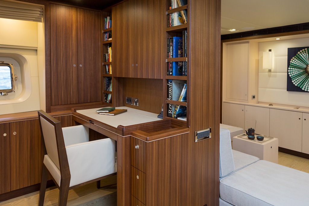 Royal Huisman S:Y Sea Eagle - Photo by Carlo Baroncini Photography - Owner Suite Study