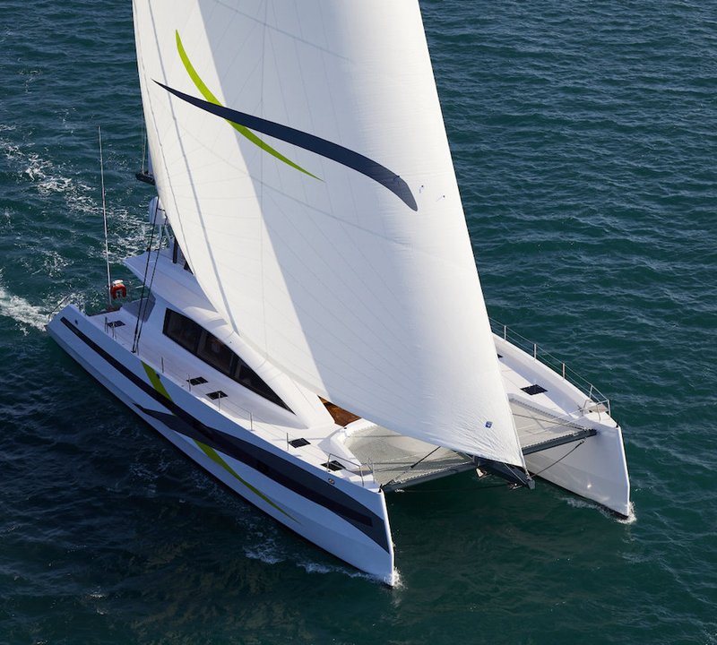 Aerial View Sailing