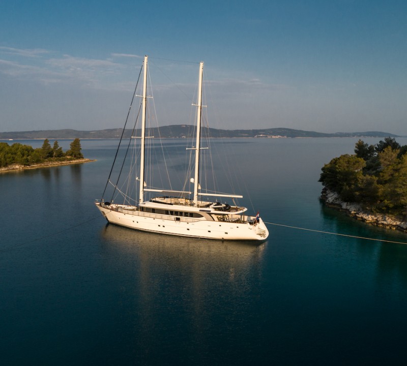 Aerial At Anchor