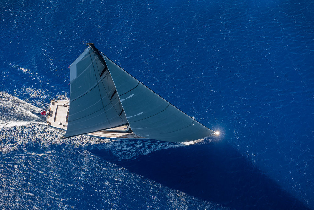 aerial view of the vessel