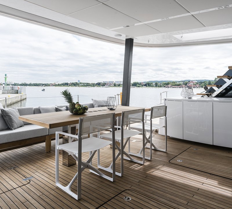 Aft Deck Dining Area