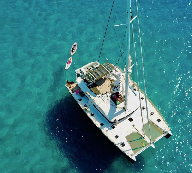Aerial View At Anchor