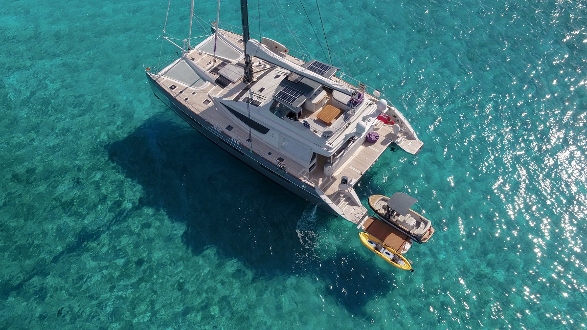 S/Y NAMASTE - Aerial view