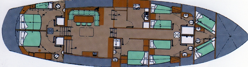Sail Yacht MONTECRISTO -  Layout