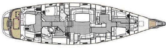 Sail yacht BILLY BUDD - Layout