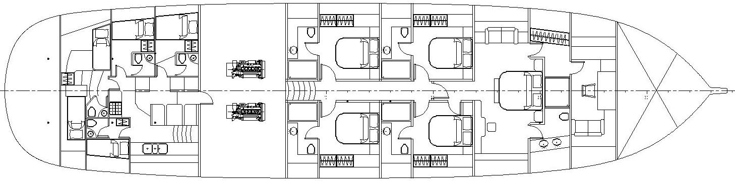 Sail yacht PAPA JOE - Layout