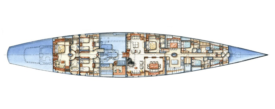Sailing Yacht Marie Plans