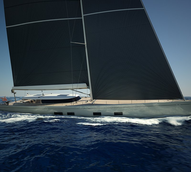 Sailing Yacht CANOVA Under Construction At Baltic Yachts -  Rendering