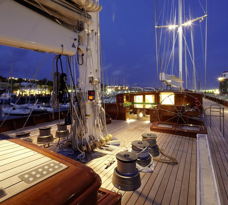 Sailing yacht Hetairos By Baltic Yachts - Marina Evening