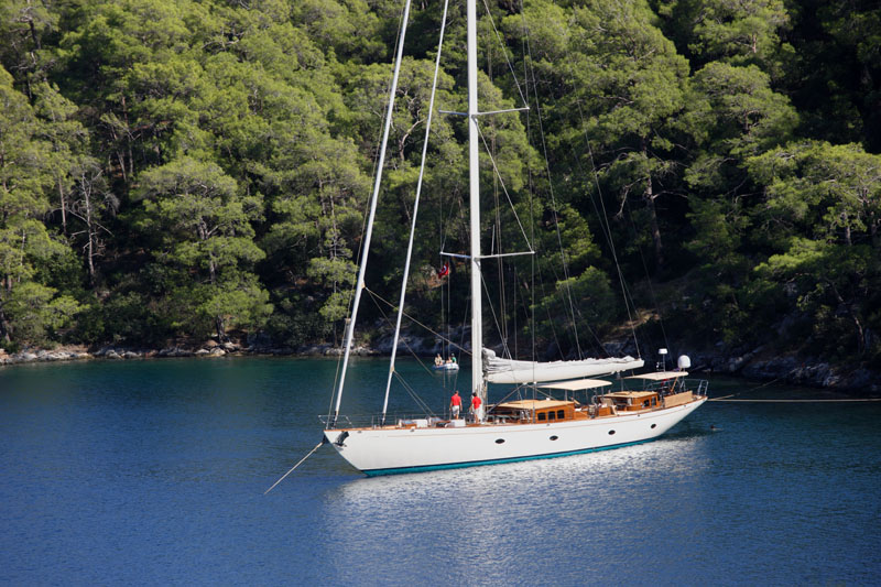 Sailing yacht JAZZ Jr -  At Anchor