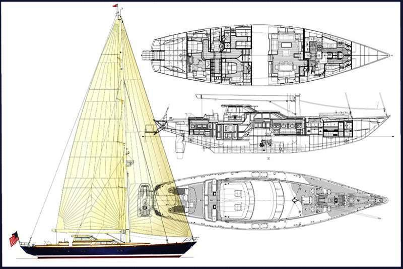 Sailing yacht MARAE -   Layout