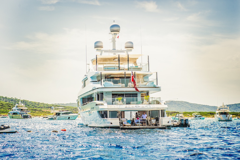 Sanlorenzo 46Steel Scorpion aft view