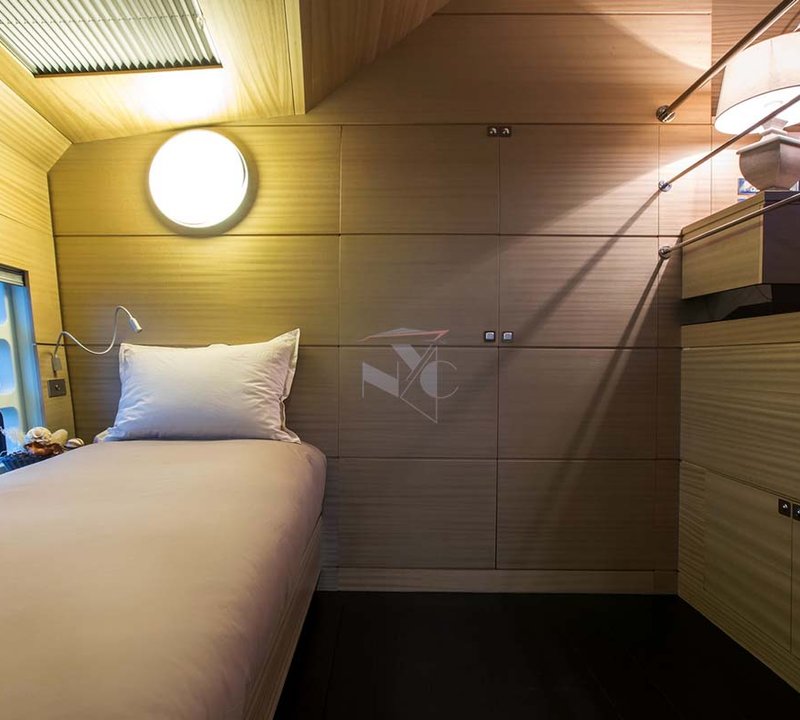 Single Bed In Master Cabin