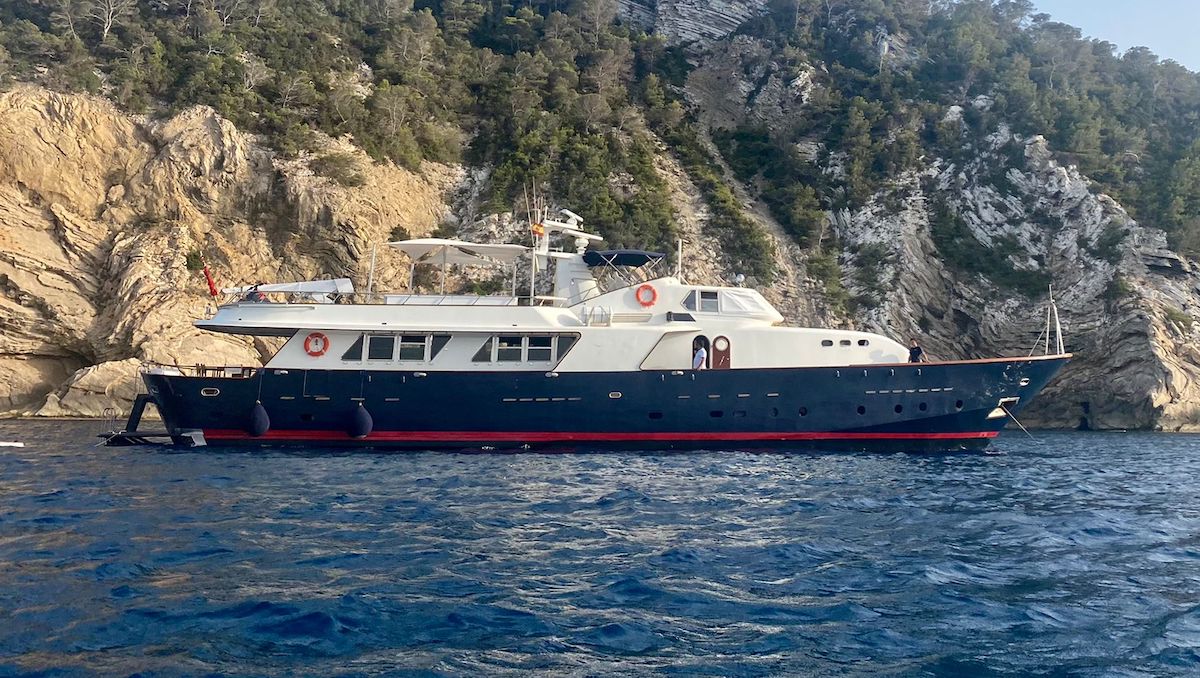 Spirit Of MK Yacht At Anchor Starboard