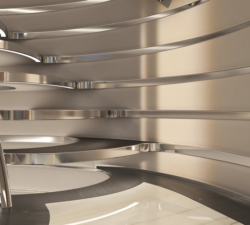 Staircase Detail For Heesen Yacht Project Cosmos