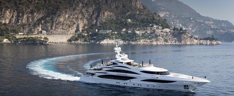 Super yacht Illusion V - side view