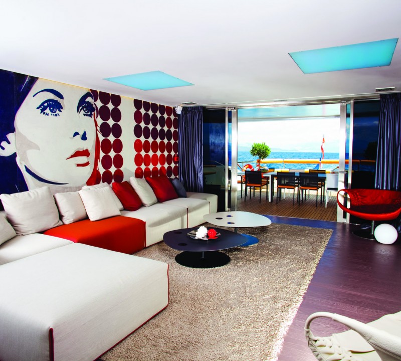 Superyacht Joy Me - Main Saloon - Interior by Marijana Radovic - Builder Phillip Zepter Yachts