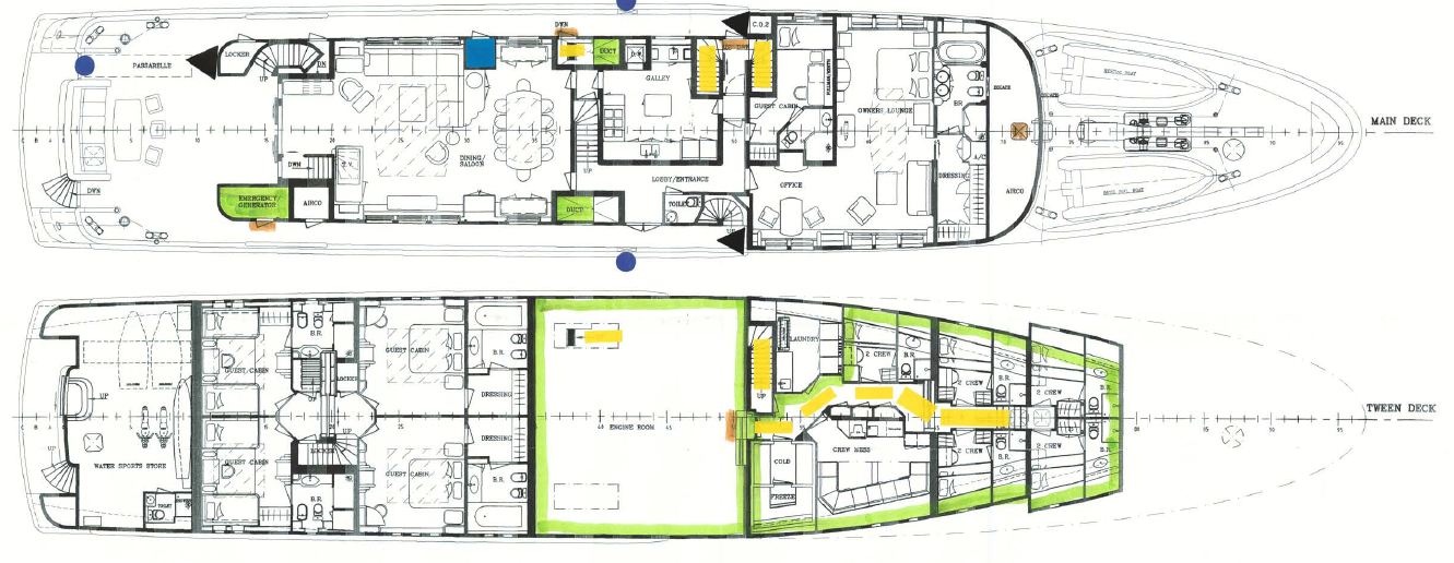 Superyacht MALIBU - Layout 2