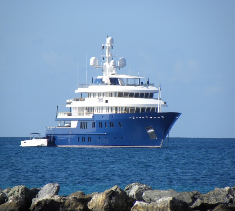 Superyacht POLAR STAR near Nevis - Caribbean - Image by Scott Henderson