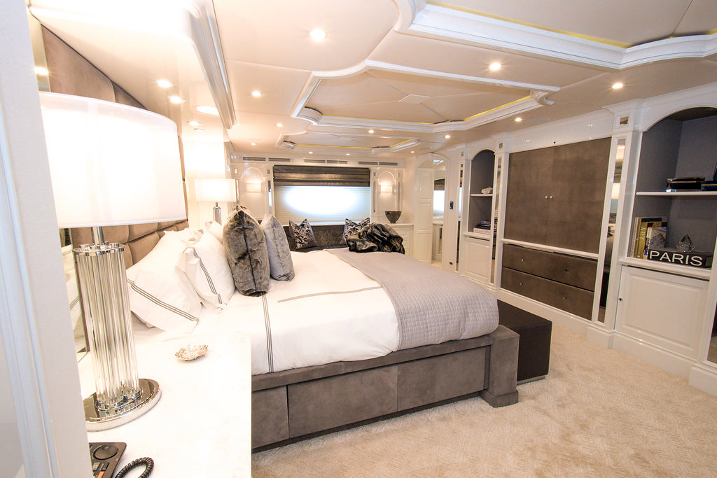 Superyacht REBEL - Master stateroom