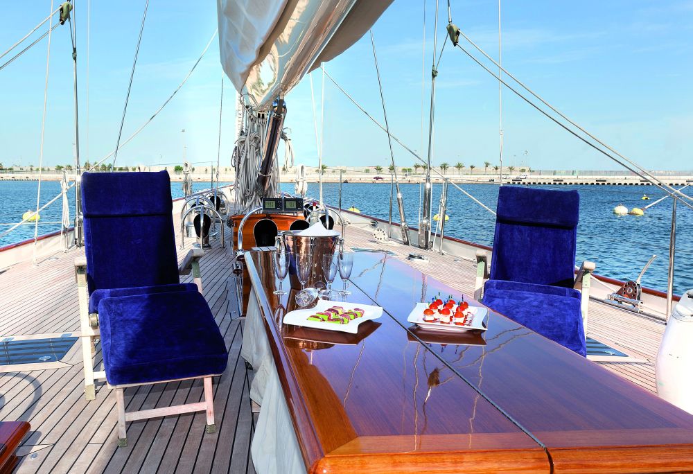 Superyacht THIS IS US (ex Skylge) deck
