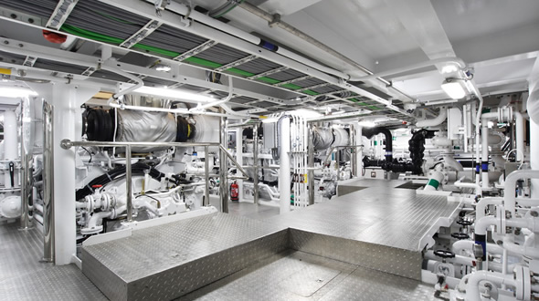 Superyacht Talisman C Engine Room