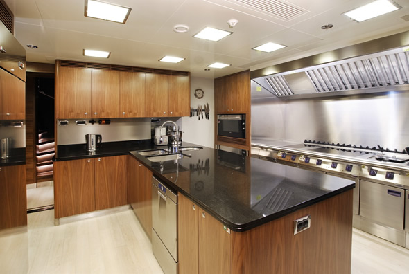 Talisman C superyacht Galley