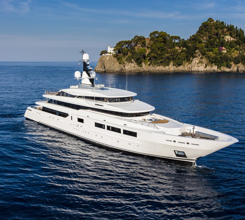 Tankoa Yachts 69 Metre Superyacht Suerte - Underway On The Riviera - Amalfi
