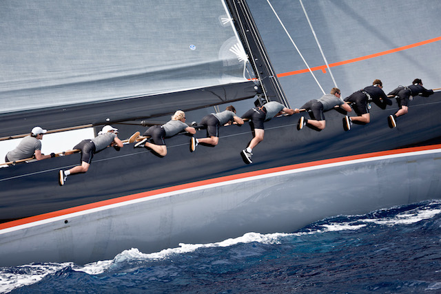 The crew of Firefly yacht hold on to top spot in Class A making it three wins in three races Jeff Brown | Superyacht Media
Race day 3