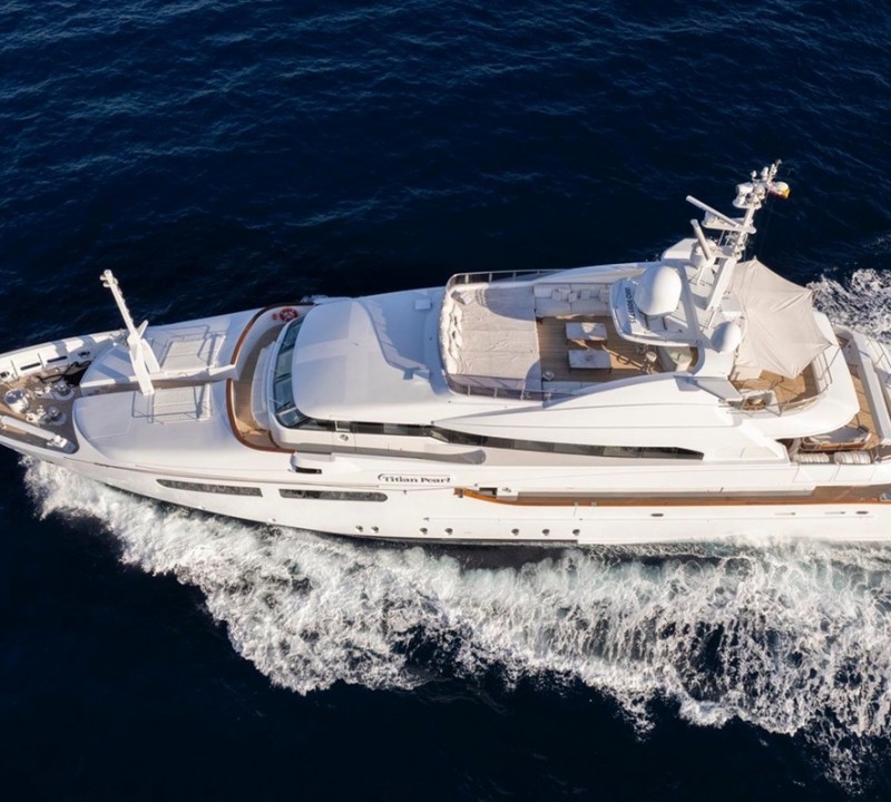 Titian Pearl -  Aerial View Of The Yacht