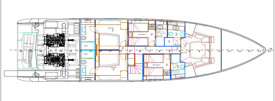 Yacht AMON -  Layout