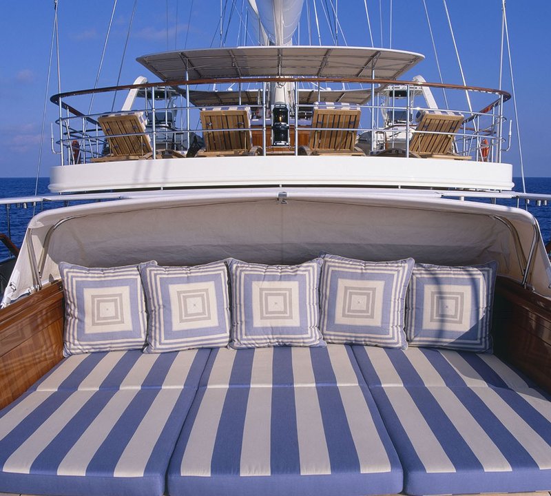 Yacht ATHENA - Aft Sunning