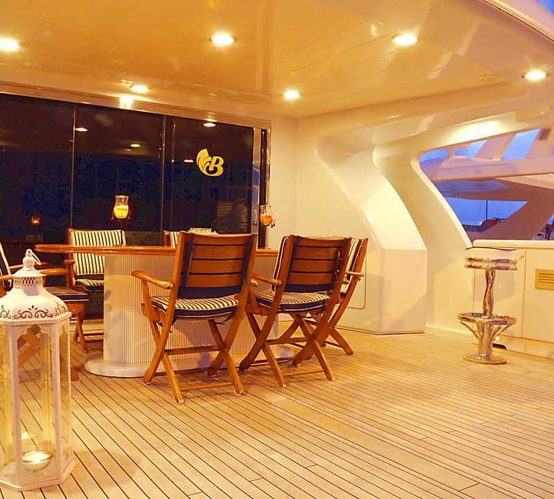 Yacht BENDYCTA - Bridge Deck Dining