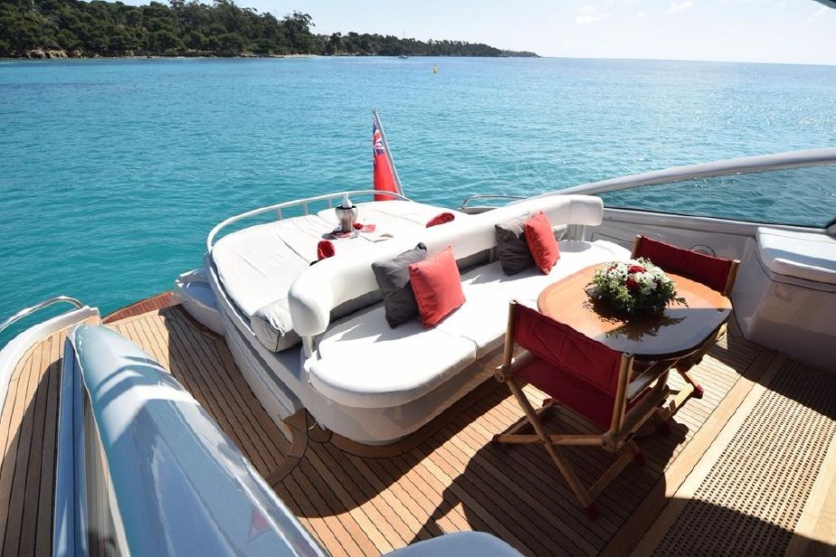 Yacht Baia 78 Aft Deck