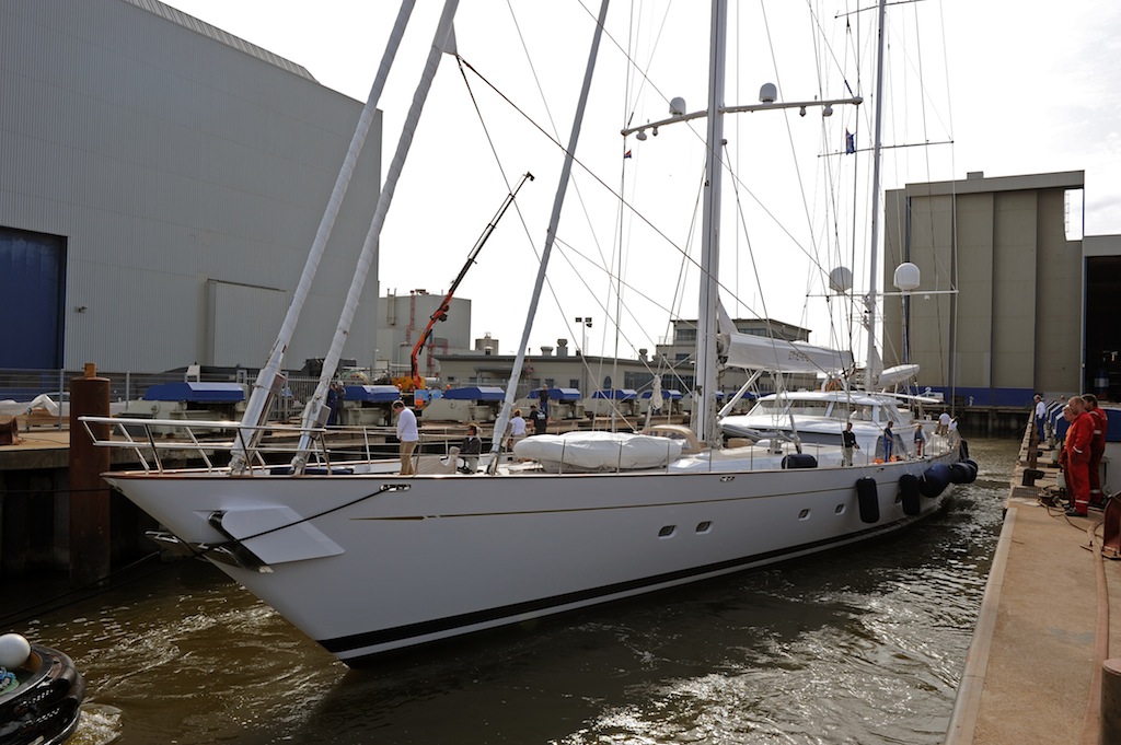 Yacht at the ICON yard