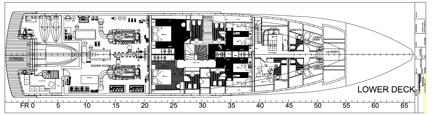 Yacht IDEFIX - Layout