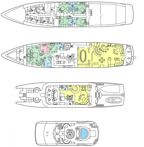 Yacht ISLANDER - Layout