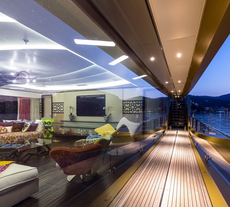 Yacht KHALILAH By Palmer Johnson - Side Deck, Mediterranean