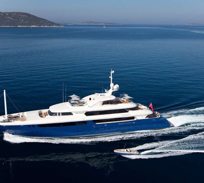 Yacht MARY JEAN II By ISA - Profile Underway In The Mediterranean