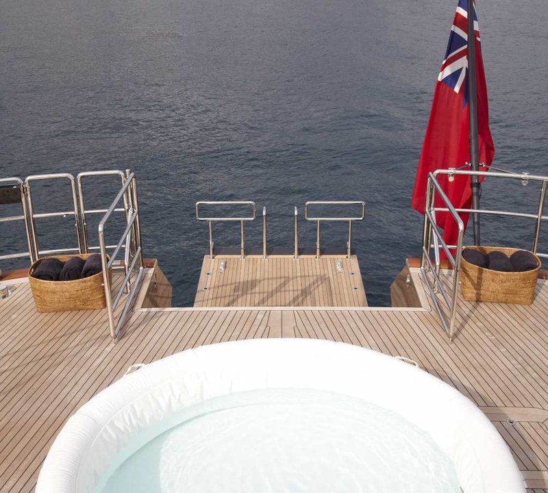 Yacht PANTHALASSA By Perini Navi - Dusk  - Aft Deck